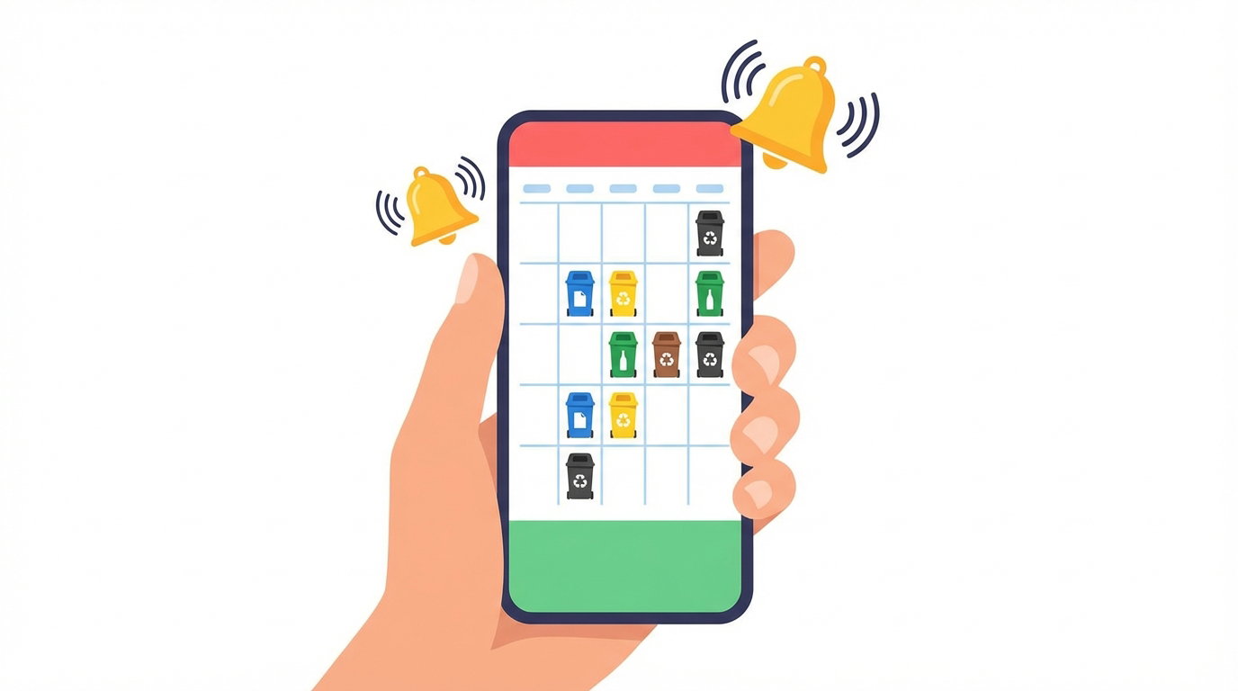 Subskrypcja kalendarza odbioru odpadów w Gdańsku — powiadomienia o wywozie śmieci na telefonie.