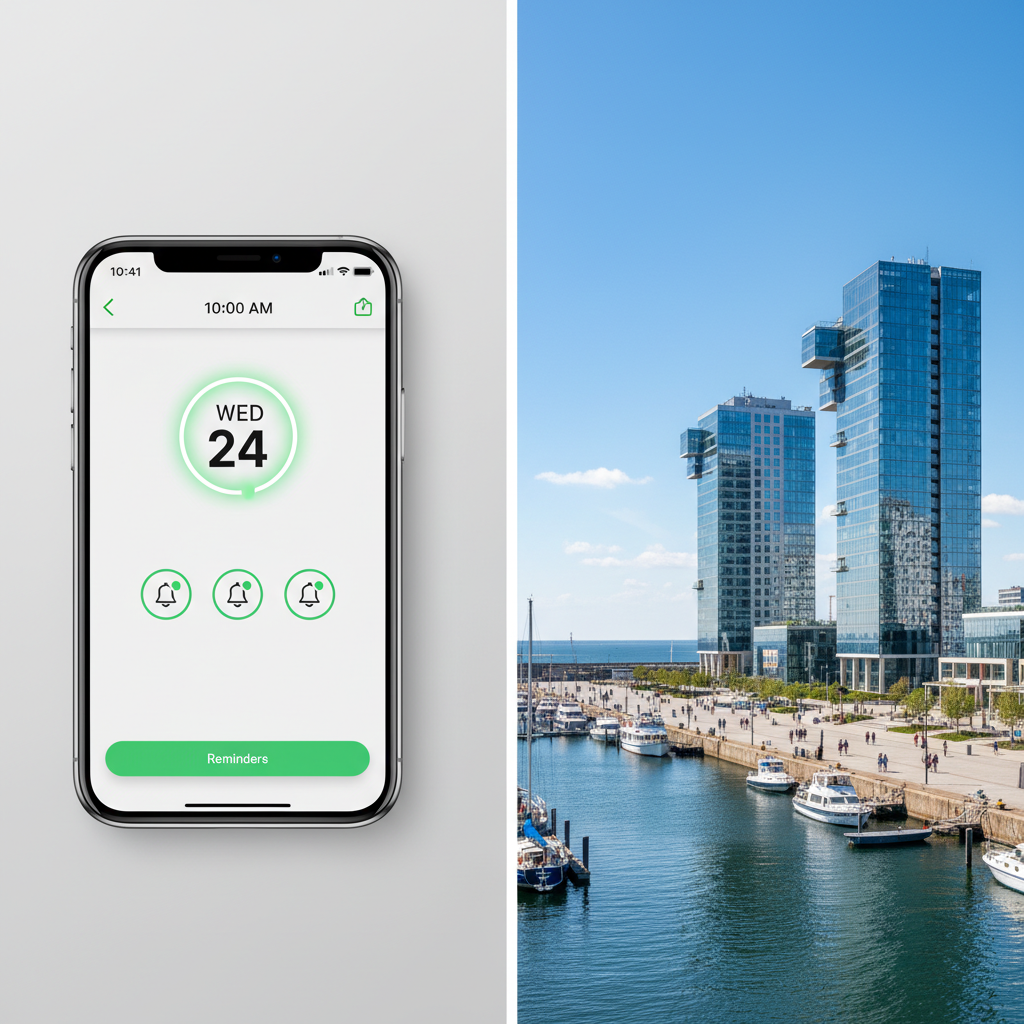 Powiadomienia push o odbiorze śmieci w Gdyni — przypomnienia o segregacji odpadów i harmonogramie wywozu.