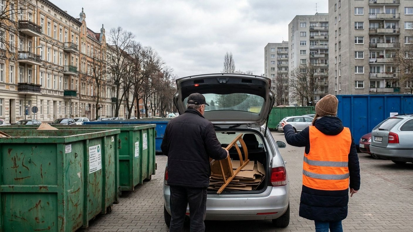 Ekoport w Szczecinie Ekoport w Szczecinie — mieszkaniec oddaje stare meble, masa odpadów w Ekoportach wzrosła o 15,5%