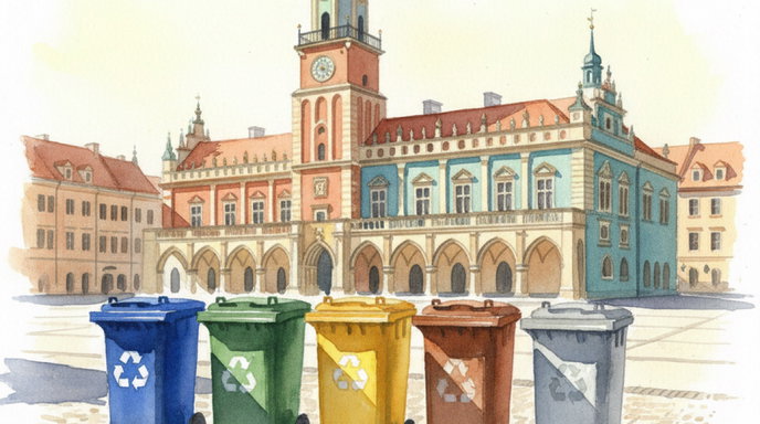 Segregacja odpadów w Poznaniu — 5 frakcji, harmonogram wywozu śmieci i stawki